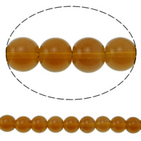 Round Crystal Beads, Smoked Topaz, 10mm, Hole:Approx 2mm, Length:12 Inch, 10Strands/Bag, Sold By Bag