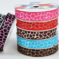 Grosgrain Ribbon, printing, different size for choice & single-sided, mixed colors, 2PCs/Bag, 100Yards/PC, Sold By Bag
