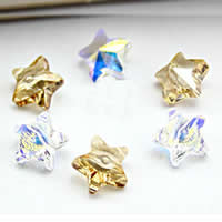 Österreichischer Kristall Perle, Stern, importiert & facettierte, gemischte Farben, 8mm, Bohrung:ca. 1mm, 50PCs/Tasche, verkauft von Tasche