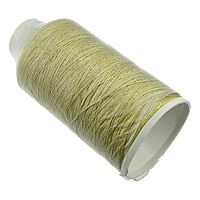 fil de fibre chimique fil sans élastique, avec bobine plastique, doré, 0.50mm, 10PC/lot, Vendu par lot