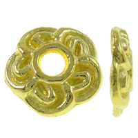 Zinc Alloy Bead Cap Flower 14K gold plated lead & cadmium free Approx 2mm Approx Sold By Bag