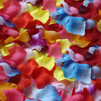 Non-woven Fabrics Scattered Petals, more colors for choice, 50x50mm, 100Bags/Lot, Sold By Lot