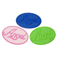 Iron on Patches Cloth Oval word angel mixed colors Sold By Bag