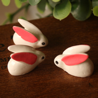 Resin, Rabbit, two tone, 20x15mm, 30PCs/Lot, Sold By Lot