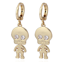 Gets® Jewelry Earring Brass Character 18K gold plated with cubic zirconia nickel lead & cadmium free Sold By Pair
