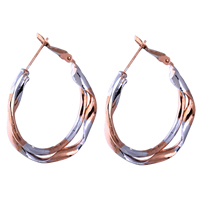 Gets® Jewelry Earring, Brass, plated, two tone, nickel, lead & cadmium free, 30mm, Sold By Pair