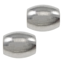 Stainless Steel Beads Oval original color Approx 2.8mm Sold By Lot