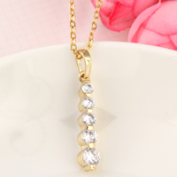 Gets® Jewelry Pendant Brass 18K gold plated with cubic zirconia nickel lead & cadmium free Approx 3-8mm Sold By PC