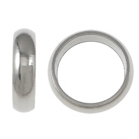 Stainless Steel Large Hole Beads, Donut, more sizes for choice, original color, Sold By Lot