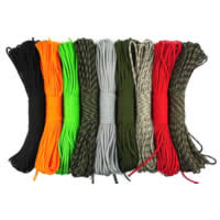 corda, 330 Paracord, 7-fio, cores misturadas, 4mm, comprimento 155 m, 5vertentespraia/Lot, 31m/Strand, vendido por Lot