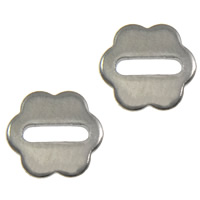 Stainless Steel Spacer Beads, Flower, original color, 6.50x6x0.70mm, Hole:Approx 4x1mm, 2000PCs/Lot, Sold By Lot