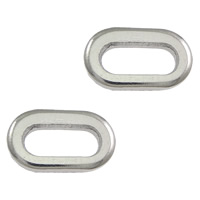 Stainless Steel Linking Ring, Flat Oval, original color, 11x6.50x1.50mm, 2000PCs/Lot, Sold By Lot