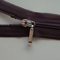 Nylon Open End Zipper with Resin & Zinc Alloy platinum color plated 3# 4mm Length 60 cm Sold By Lot
