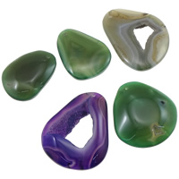 Agate Jewelry Pendants, Mixed Agate, mixed, 29-55mm, Hole:Approx 2mm, 30PCs/Lot, Sold By Lot