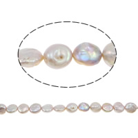 Cultured Coin Freshwater Pearl Beads, Grade AA, 13mm, Hole:Approx 0.8mm, Sold Per 15 Inch Strand
