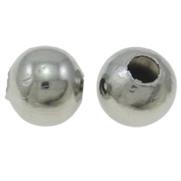 Perlas de acero inoxidable, Esférico, diverso tamaño para la opción, color original, agujero:aproximado 1-3mm, 10000PCs/Bolsa, Vendido por Bolsa
