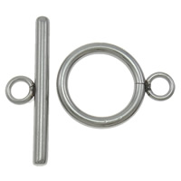 Stainless Steel Toggle Clasp Donut single-strand original color  Approx 3mm Sold By Bag