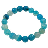 Dragon Veins Agate Bracelet Round faceted 10mm Length Approx 7.5 Inch Sold By Bag