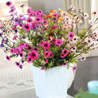 Spun Silk Artificial Flower, with Plastic, Chrysamthemum, more colors for choice, 46cm, 2PCs/Lot, Sold By Lot