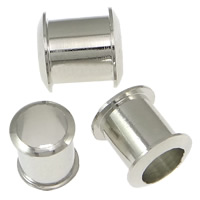 Brass Grommet, Column, platinum color plated, nickel, lead & cadmium free, 7x7.50mm, Hole:Approx 4.5mm, 1000PCs/Lot, Sold By Lot