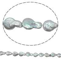 Barock kultivierten Süßwassersee Perlen, Natürliche kultivierte Süßwasserperlen, Klasse AA, 11-12mm, Bohrung:ca. 0.8mm, verkauft per 15 ZollInch Strang