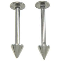 Stainless Steel Nose Piercing Jewelry, original color, 14x4x4mm, Sold By Pair