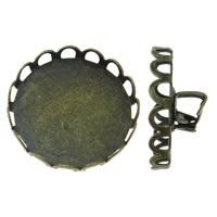 Iron Brooch Findings, antique bronze color plated, different size for choice, nickel, lead & cadmium free, Inner Diameter:Approx 18.5,20.5,26,29.5mm, 100PCs/Bag, Sold By Bag