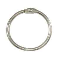 Iron earring hoop component, Donut, platinum color plated, 38.50x3mm, 200PCs/Lot, Sold By Lot
