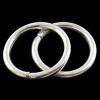Iron Stängt Jump ring, Järn, Donut, platina pläterad, olika storlek för val, nickel, bly och kadmium gratis, Säljs av Bag