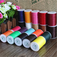 Wax Cord, Polyester, Column, different size for choice, more colors for choice, 10PCs/Lot, Sold By Lot