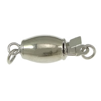 Brass Box Clasp Oval platinum color plated single-strand nickel lead & cadmium free Approx 2mm Sold By Lot