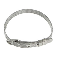 Stainless Steel Jewelry Bracelet polished original color Length Approx 8 Inch Sold By Lot