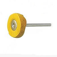 fer roue de polissage, avec tissu, Placage de couleur platine, 2.35mm, 100PC/lot, Vendu par lot