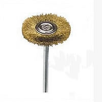 Iron Polishing Wheel with brass wire Flat Round platinum color plated golden 2.35mm Sold By Lot