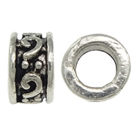 Zinc Alloy Jewelry Beads Column antique silver color plated nickel lead & cadmium free Approx 3mm Sold By Lot
