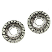 Zinc Alloy Spacer Beads Flat Round antique silver color plated nickel lead & cadmium free Approx 3mm Sold By Lot
