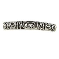 Tibetan Style Tube Beads, antique silver color plated, hollow, nickel, lead & cadmium free, 48x8mm, Hole:Approx 5mm, 100PCs/Lot, Sold By Lot