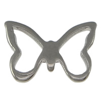 Stainless Steel Jewelry Cabochon, Butterfly, flat back, original color, 10x7x1mm, 1000PCs/Lot, Sold By Lot