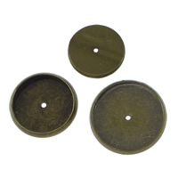 Brass Cabochon Flat Round antique bronze color plated & flat back lead & cadmium free Sold By Lot