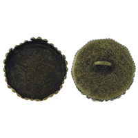 Brass, Flat Round, antique bronze color plated, nickel, lead & cadmium free, 16x9mm, Hole:Approx 2mm, Inner Diameter:Approx 15mm, 500PCs/Lot, Sold By Lot