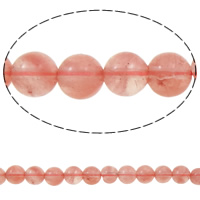Cherry Quartz Beads, Round, 8mm, Hole:Approx 1mm, Approx 50PCs/Strand, Sold Per Approx 15 Inch Strand