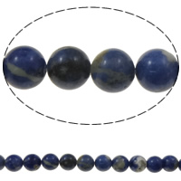 Natural Sodalite Beads, Round, 10mm, Hole:Approx 1.5mm, Approx 39PCs/Strand, Sold Per Approx 15 Inch Strand