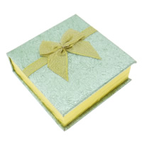 Cardboard Bracelet Box with Velveteen Square gold Sold By PC