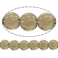 Perles naturelles Quartz fumé, Rond, 8mm, Trou:Environ 0.8mm, Longueur:Environ 15.5 pouce, 10Strandstoron/lot, Environ 48PC/brin, Vendu par lot