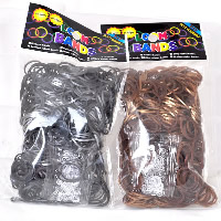 Bandas de tear, borracha, com plástico C fecho ou S fecho & com fecho & DIY & para crianças, cores misturadas, 2mm, 50Bolsasbolsa/Lot, vendido por Lot