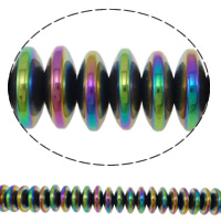 Ikke-magnetiske Hæmatit perler, Ikke-magnetisk hæmatit, Rondelle, farverig forgyldt, forskellig størrelse for valg, flere farver til valg, Hole:Ca. 2mm, Længde Ca. 15.7 inch, Solgt af Lot
