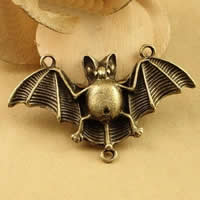 Animal Zinc Alloy Connector Bat antique bronze color plated 1/1 loop nickel lead & cadmium free Approx 1.5-2.5mm Sold By Bag
