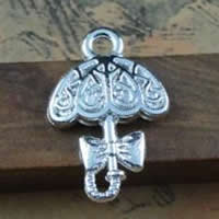 Zinc Alloy Pendants Umbrella silver color plated nickel lead & cadmium free Approx 1.5-2.5mm Sold By Bag