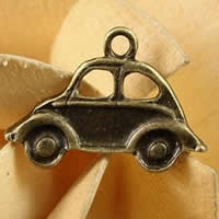 Vehicle Shaped Zinc Alloy Pendants Car antique bronze color plated nickel lead & cadmium free Approx 1.5-2.5mm Sold By Bag