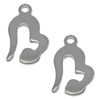Stainless Steel Extender Chain Drop, Heart, original color, 8x13x1mm, Hole:Approx 1.2mm, 1000PCs/Lot, Sold By Lot
